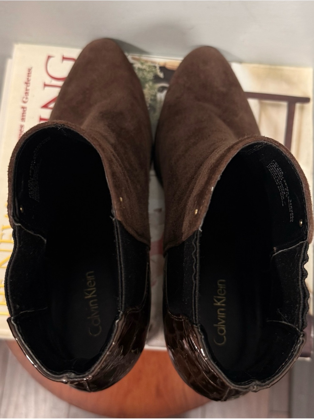 Calvin Klein Women’s Brown Suede Ankle Boots - Picture 14 of 16